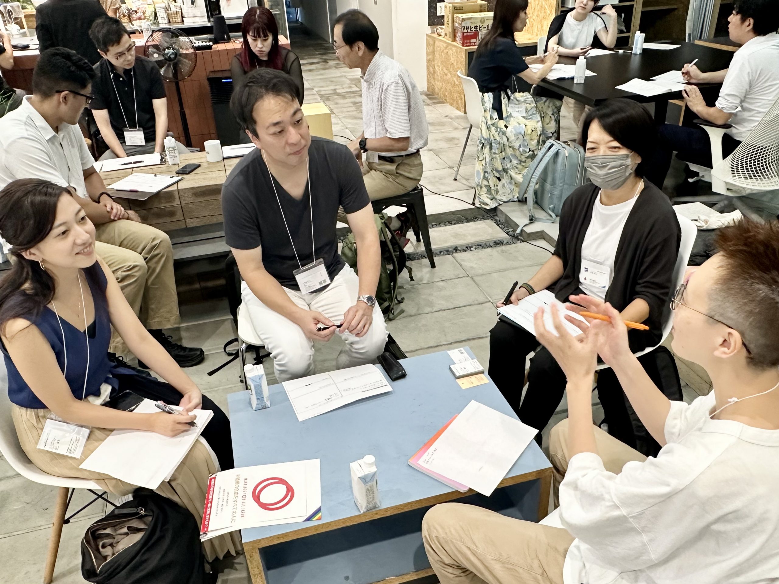 Business For Marriage Equality（BME・通称ビジマリ）2023年夏の賛同企業交流会でワークショップに臨む賛同企業の担当者たち