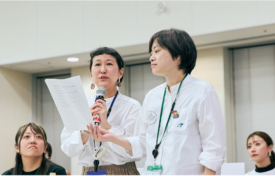 東京一次訴訟原告　小野春さん・西川麻実さんのスピーチ